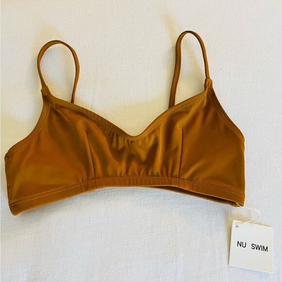 NU Swim Stas Top in Miso NWT XL $113 - Picture 5 of 7